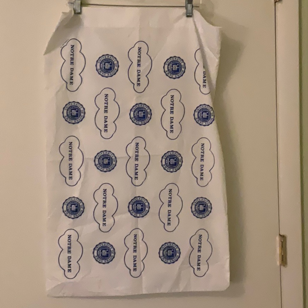 Vintage University of Notre Dame Queen Size Pillowcase, Excellent Condition!